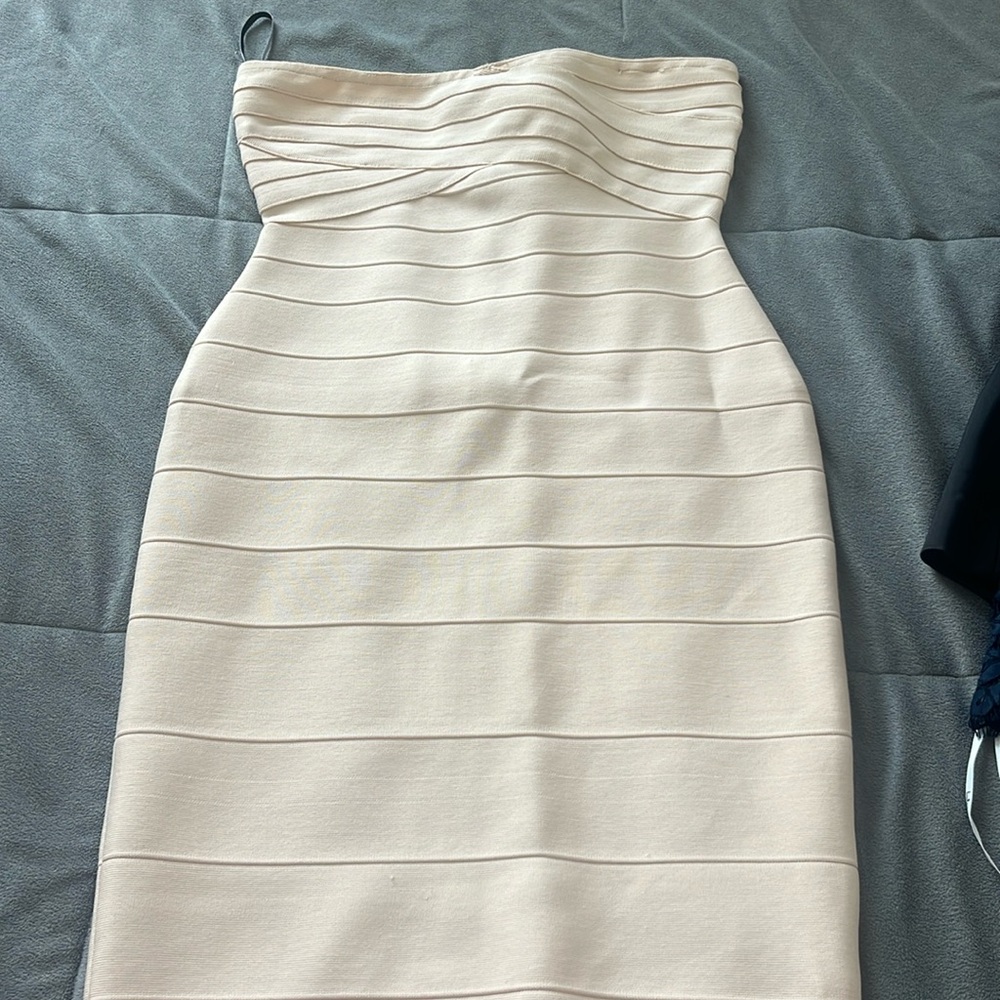 Pale pink bandage dress